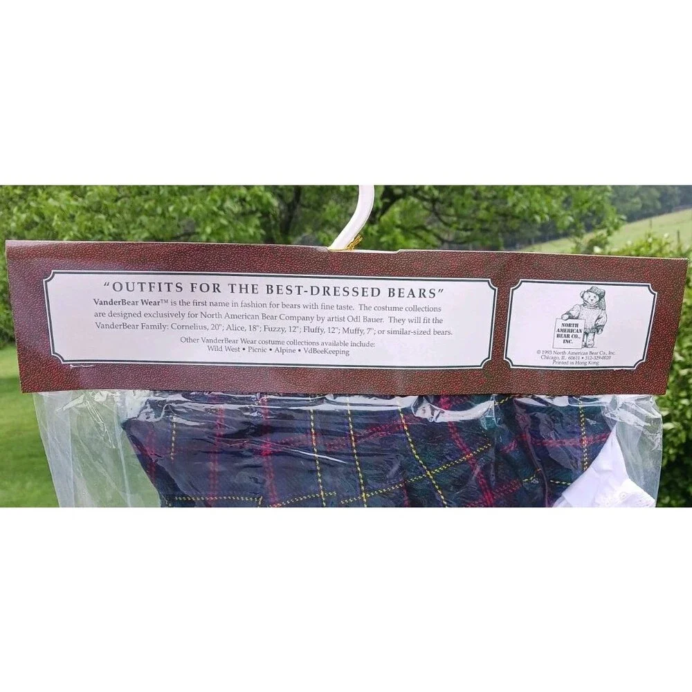 NEW 1993 VanderBear Wear ALICE Clothing Highland Fling Scottish Dance Collection - Picture 8 of 8